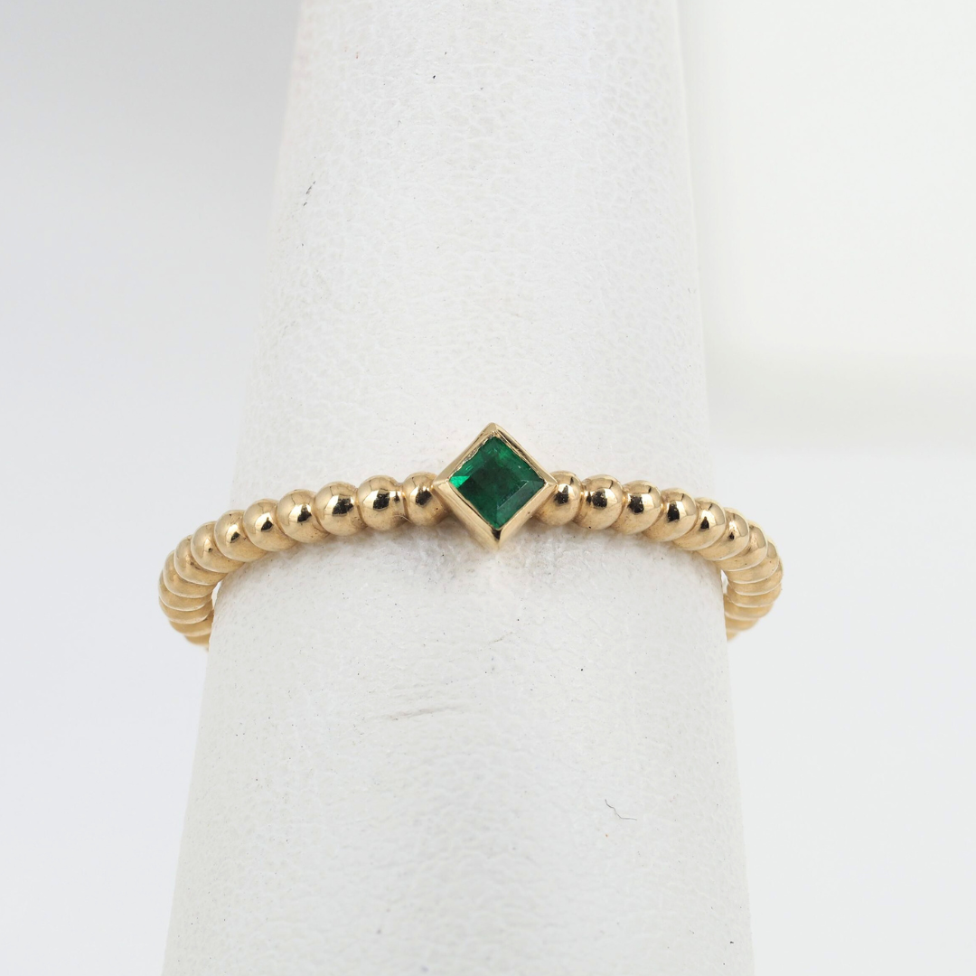 Emerald Ring 14K Yellow Gold