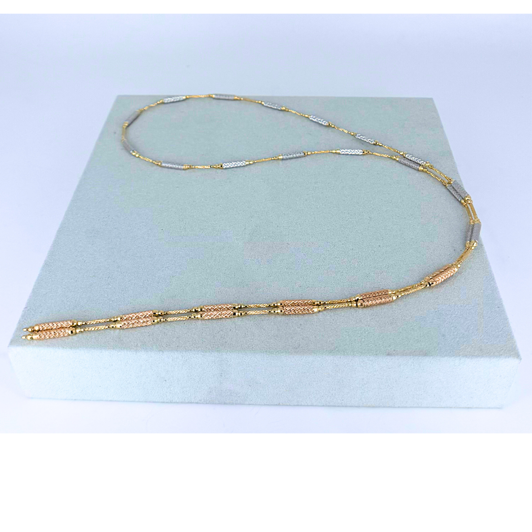 Necklace chain 18k Gold magnet , yellow, pink, white