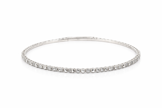 Bracelet 14K White Gold with Lab-Grown Diamonds