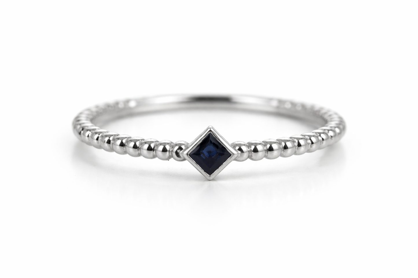 Ring 14KW Gold Sapphire
