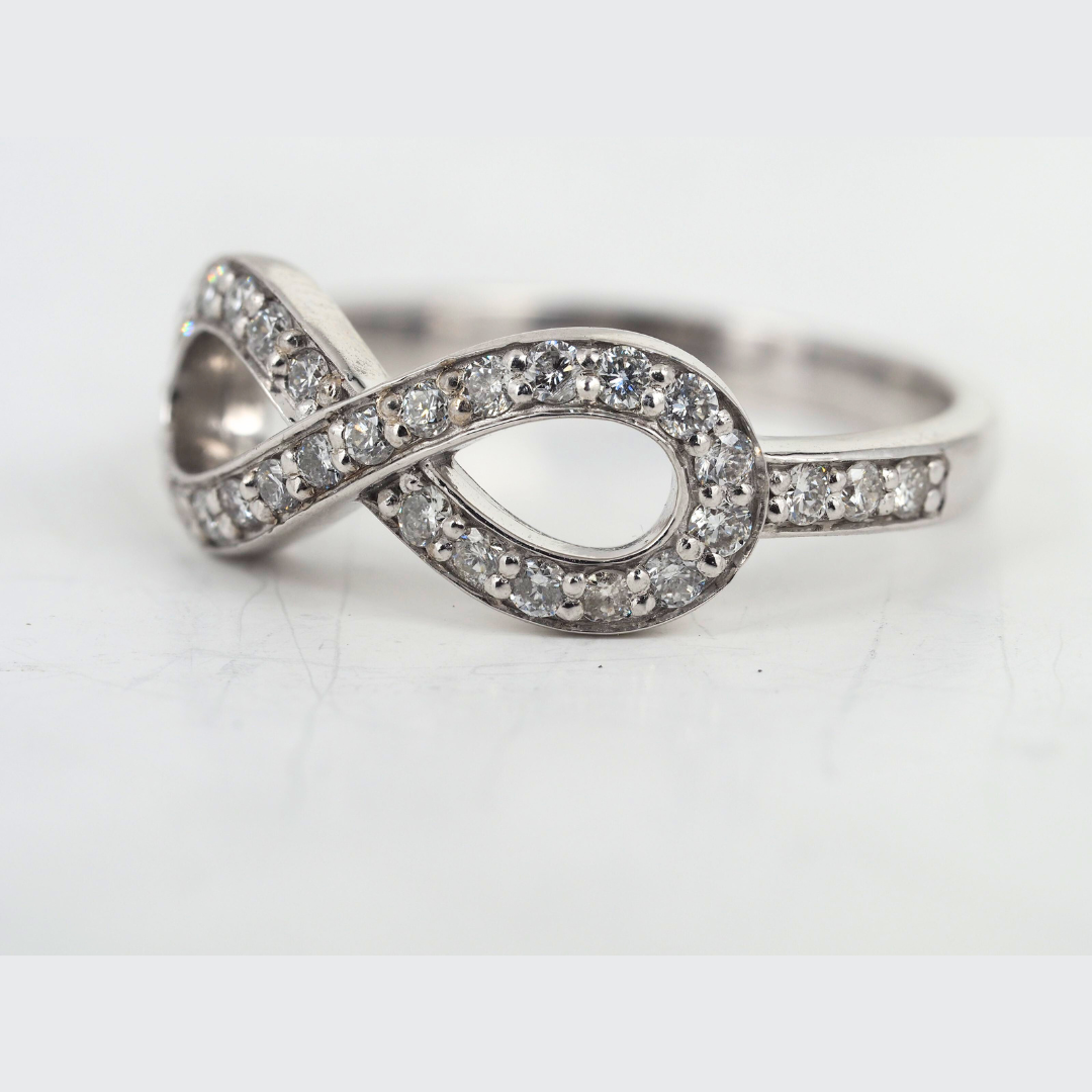 Diamond Ring Natural Diamonds in 14K White Gold
