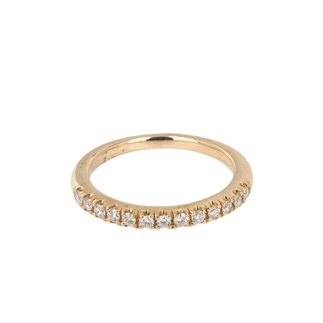 Diamond Wedding Band Natural Diamonds in 14K Yellow Gold