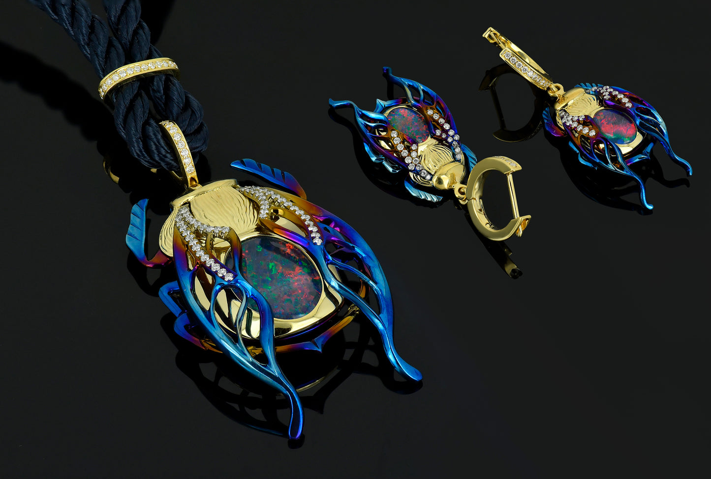 Earrings "Beetle"