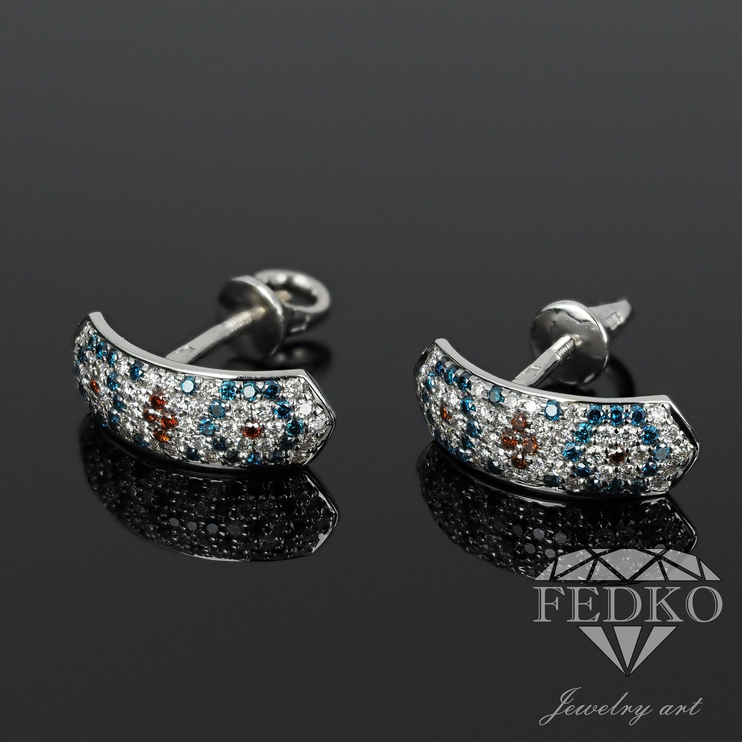 Earrings "Embroidery"