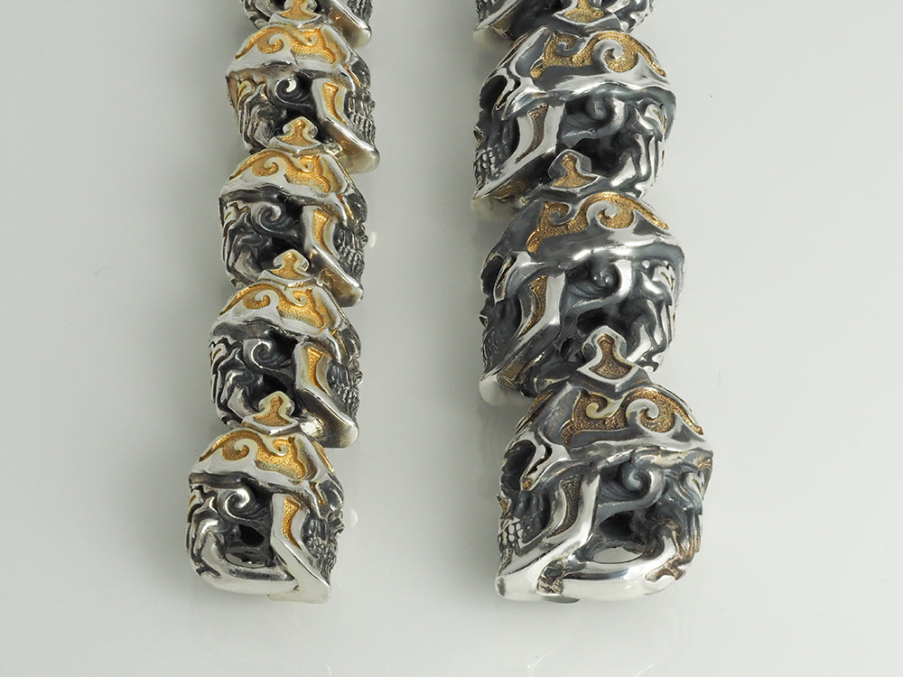 Bracelet Skull Plated Gold small